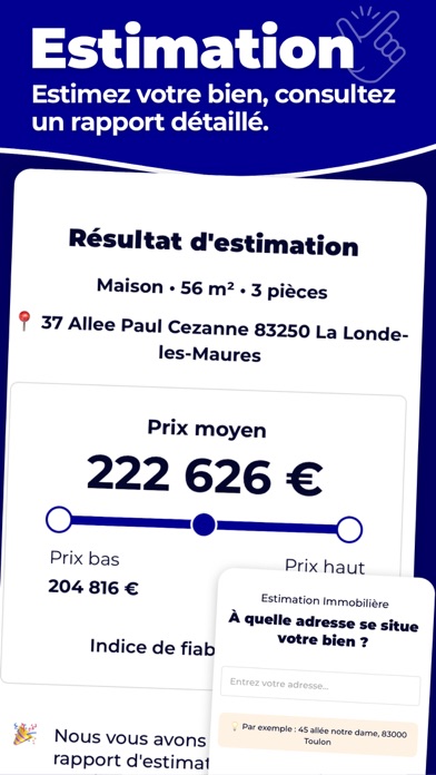 Estimation FR: Prix immobilier Screenshot