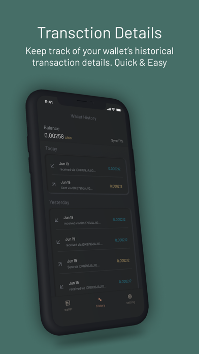 ARRR - Pirate Chain Wallet Screenshot