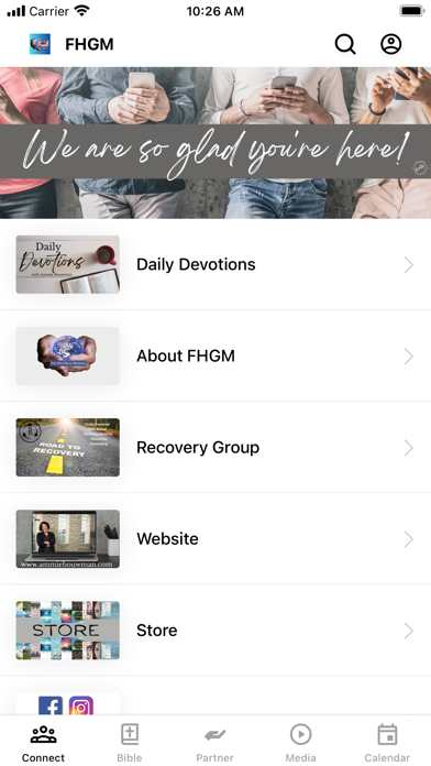 For His Glory Ministry Screenshot