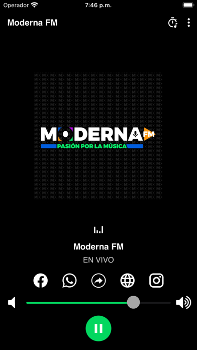 Moderna FM Radio Screenshot