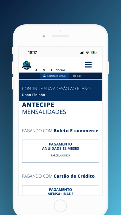 Sócio Torcedor Confiança Screenshot