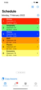 School Planner Class Schedule screenshot #1 for iPhone