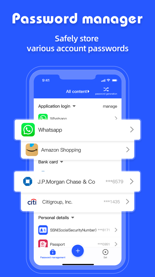 #1. Password Manager ⊙ (iOS) 由: 伟文 贺
