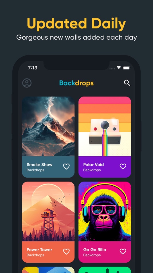 #4. Backdrops - Wallpapers (iOS) Podle: Christopher Morales