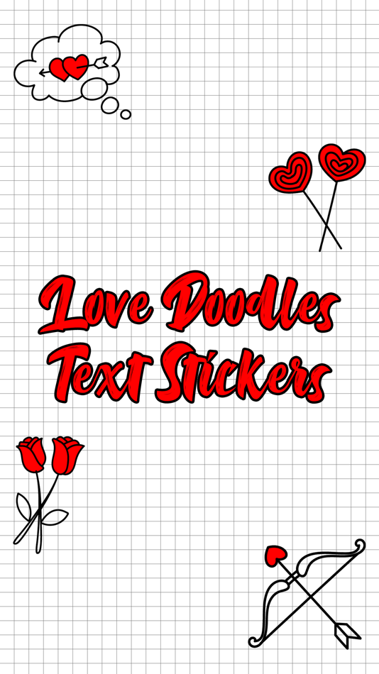 Love Doodle Text Stickers - 1.2 - (iOS)