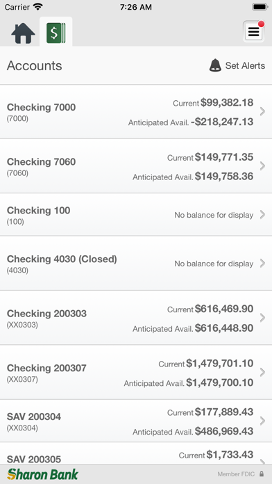 Sharon Bank BIZ Mobile Screenshot