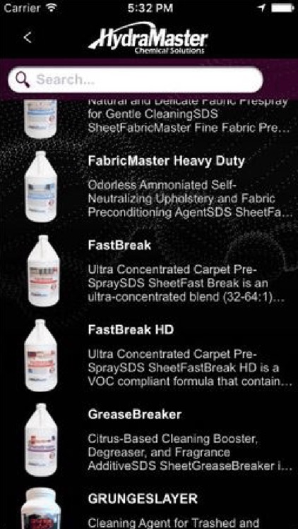 HydraMaster Chemical Guide screenshot-3