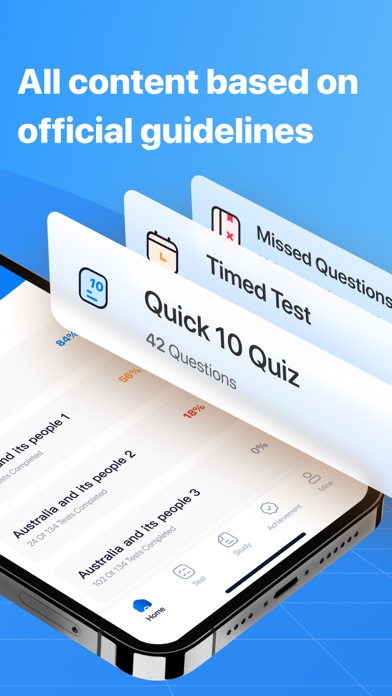 Screenshot #2 pour Citizenship Test AU 2025 +