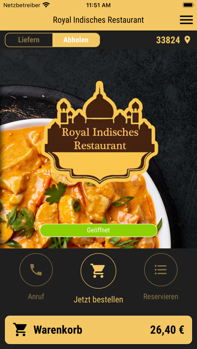 Royal Indisches Restaurant Screenshot