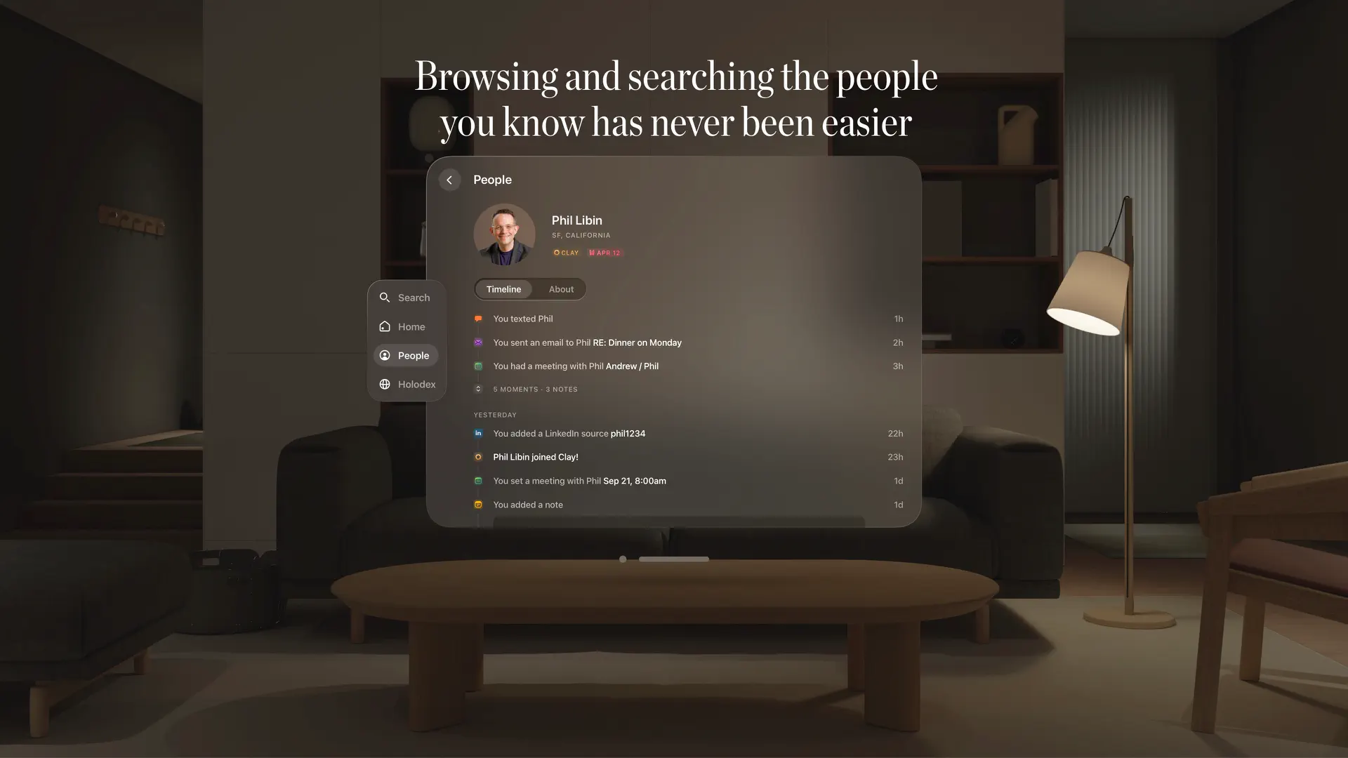 Clay: Contacts + CRM screenshot 3
