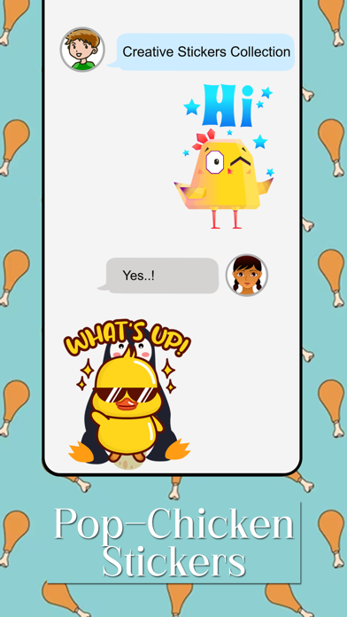 Pop Chicken Stickers Screenshot