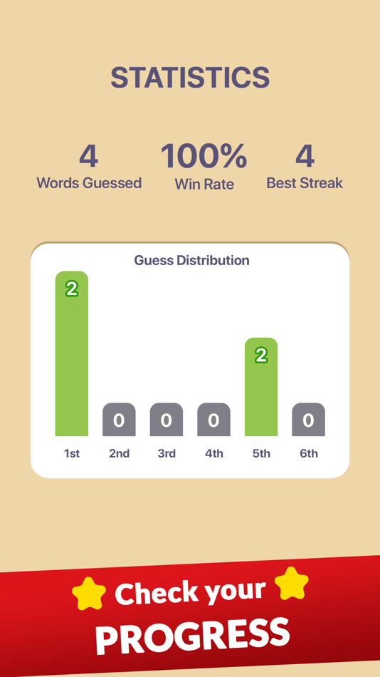 #4. Word guess: A daily word game (iOS) 由: MASTERMIND WORD GAMES