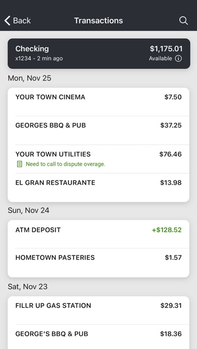BankFirst Screenshot