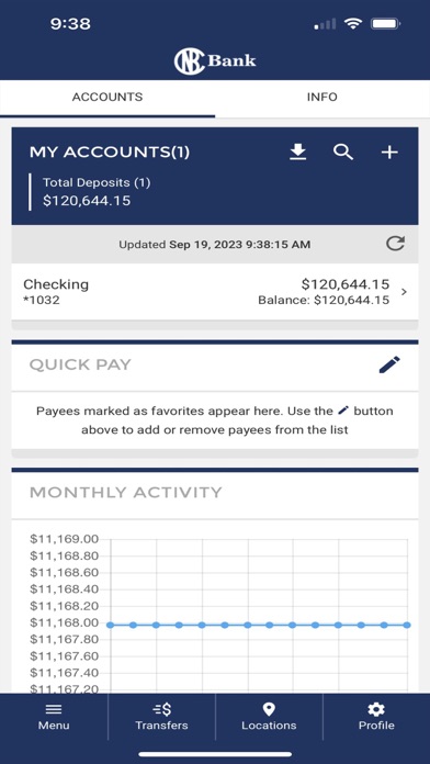 CNB Bank Screenshot
