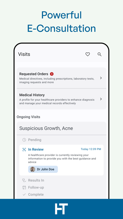 HealthTech App Screenshot