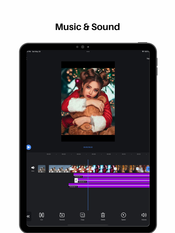 Video Editor : Video Maker，Cut iPad screenshot 2 - Photo & Video app