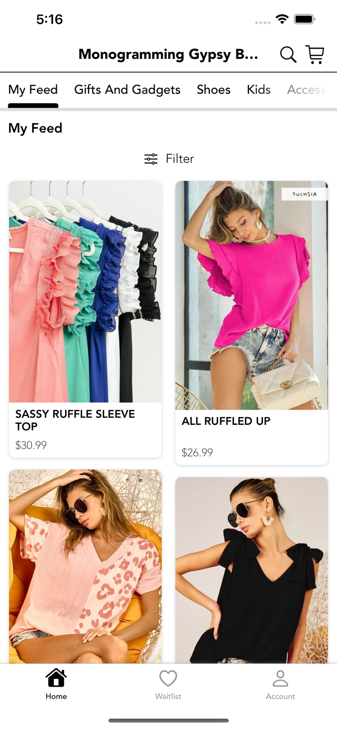 Monogramming Gypsy Boutique