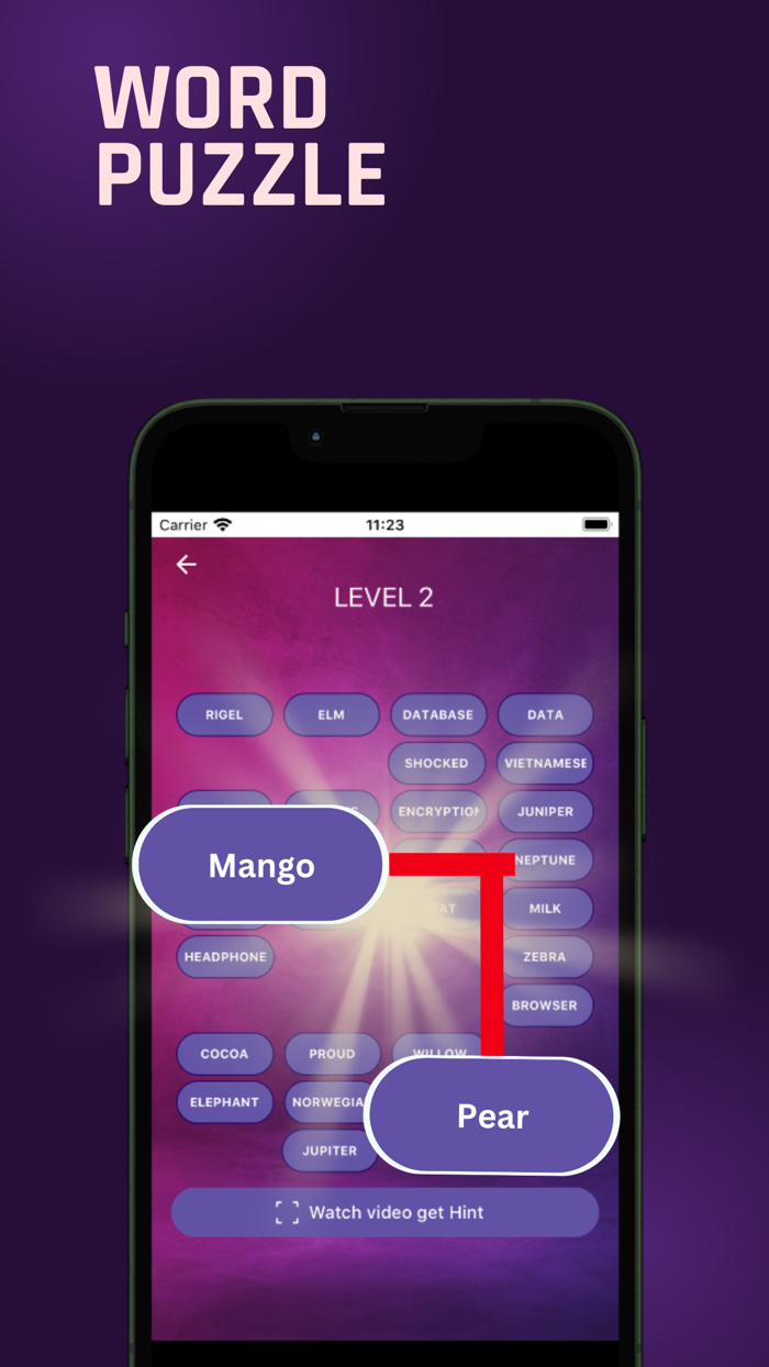 Word Convergence Puzzle Game