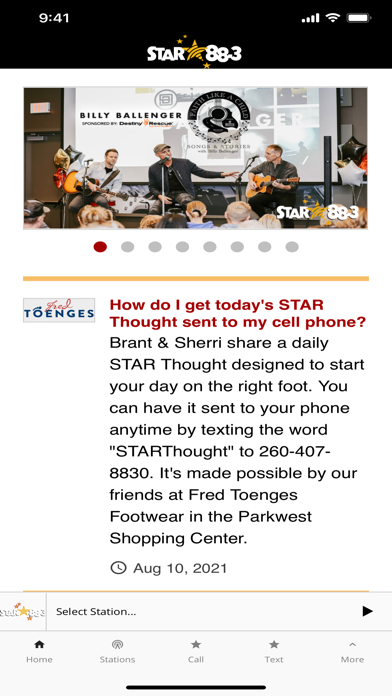 STAR 88.3 Screenshot