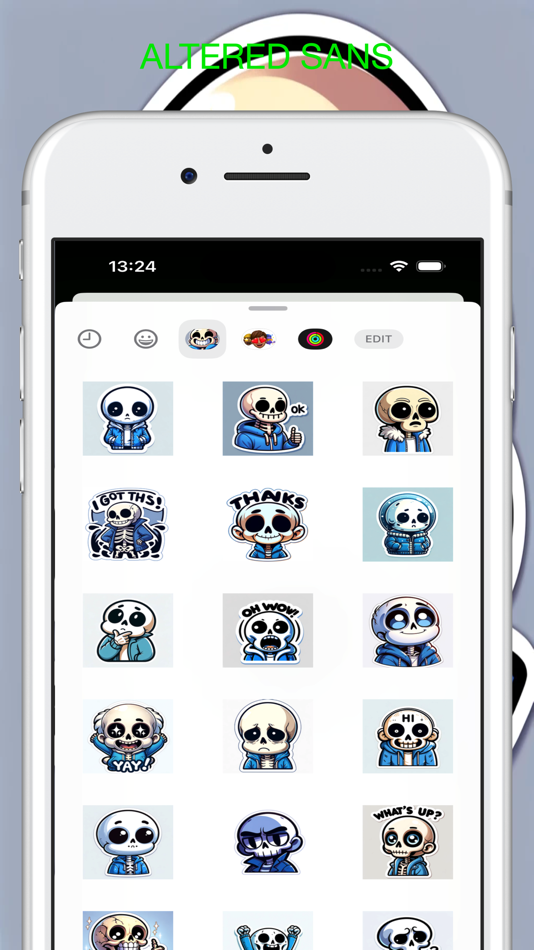 #2. Sans Altered Stickers (iOS) 由: MULTITECHNIQUE BUSINESS COMAPNUY INVESTMENT