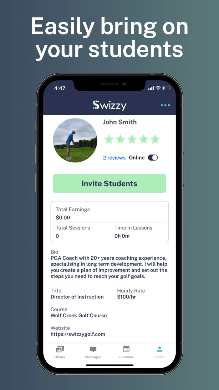 Swizzy Golf - Instructors