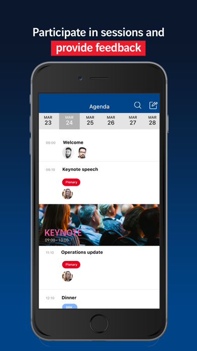 VINCI Events Screenshot