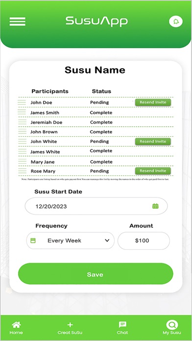 Susu-App Screenshot
