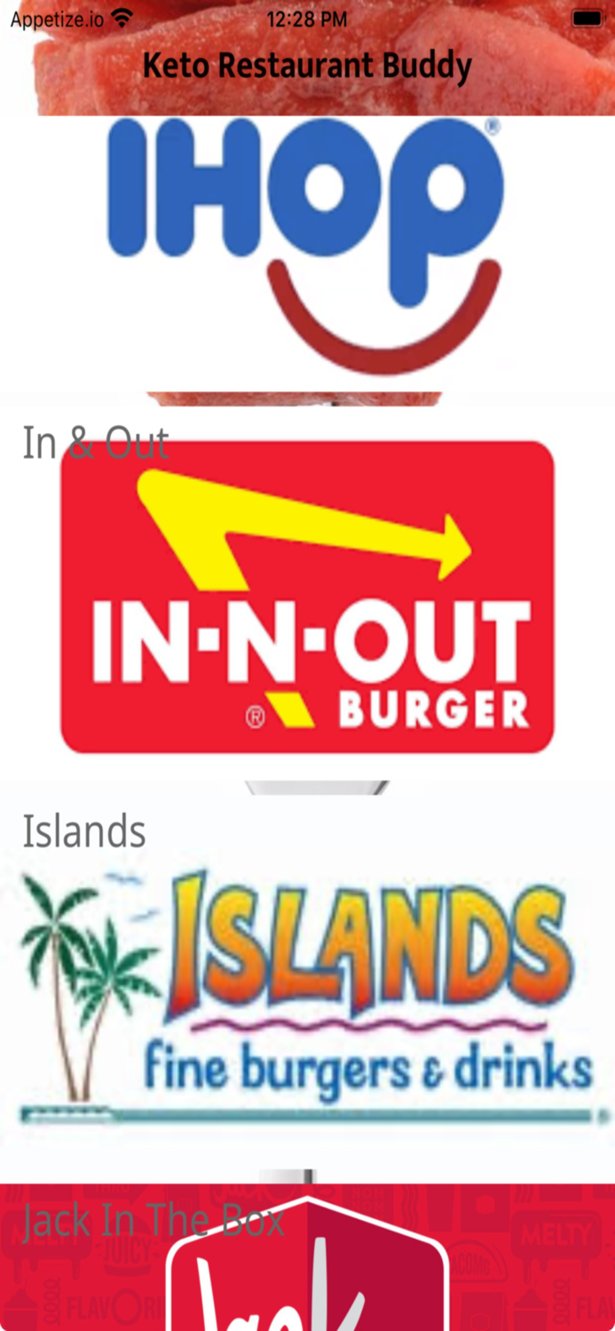 Keto Restaurant Buddy