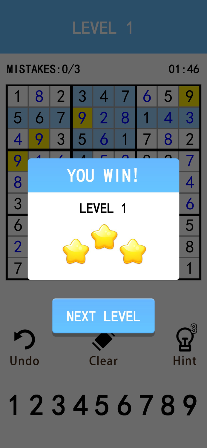 Sudoku Pure Version Brain Game