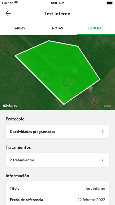 Agro Ensayo Screenshot