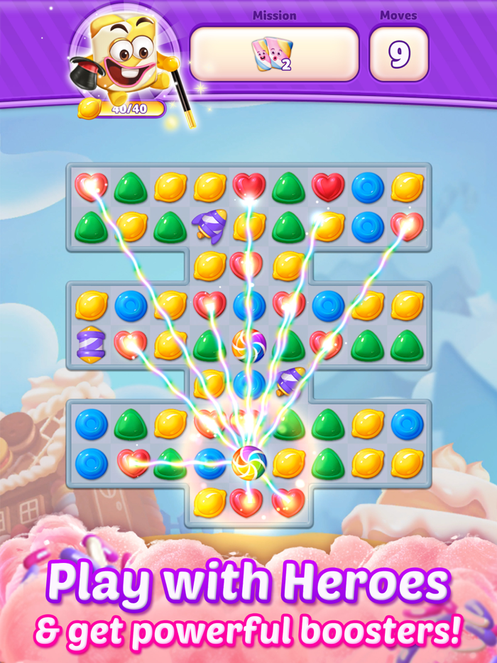 Lollipop Sweet Heroes Match3