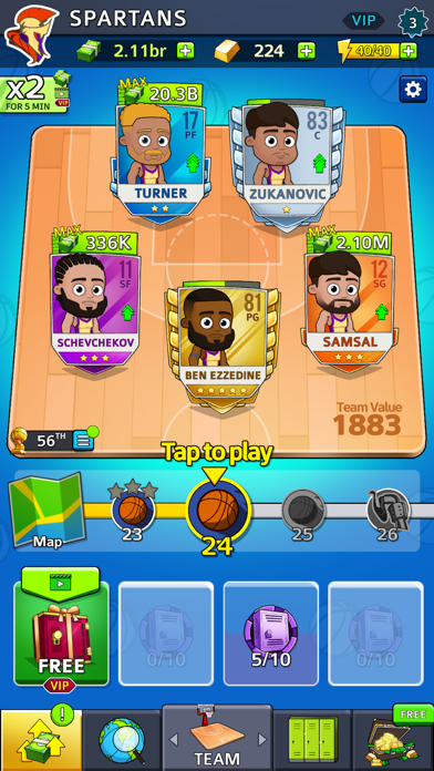 Idle Five - Basketball Manager Screenshot