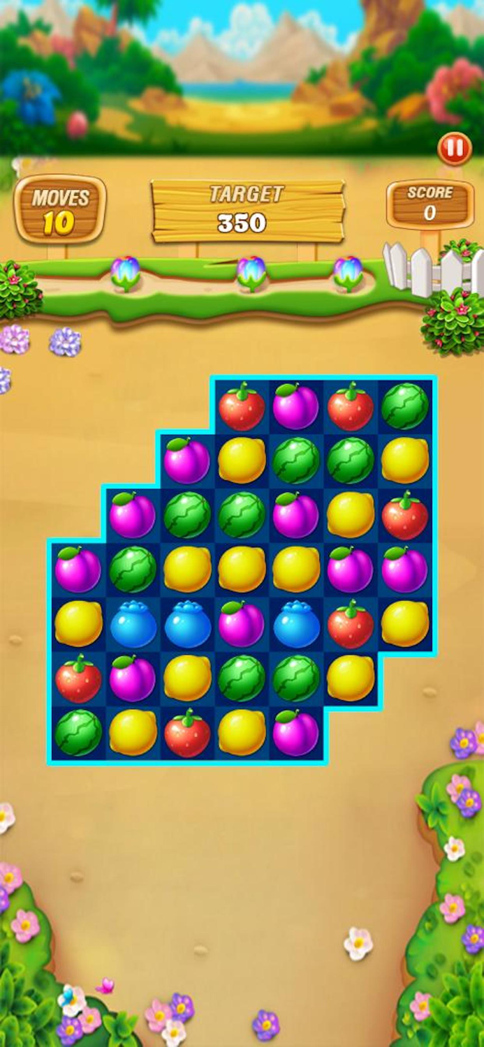 Fruit Frenzy Link Match Puzzle