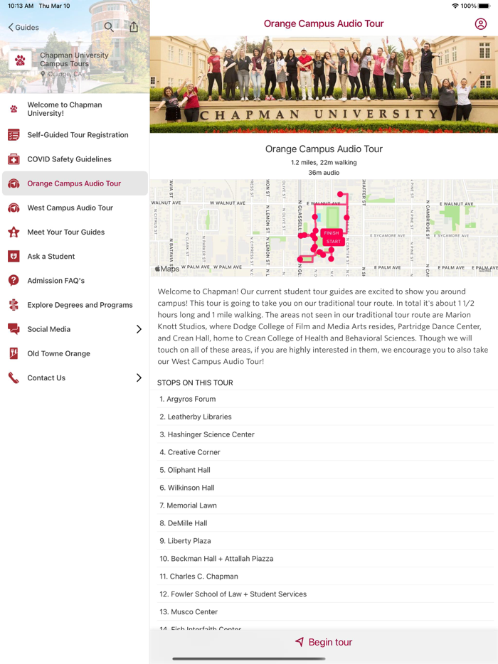 Chapman University Visitors