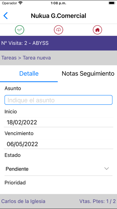 Nukua Gestor Comercial Screenshot