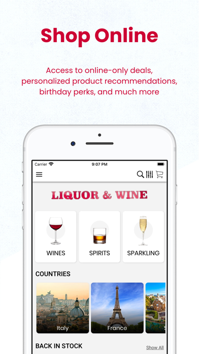 Liquor and Wine Emporium Screenshot