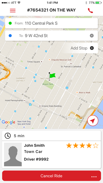 Church Ave Express Car Service Screenshot