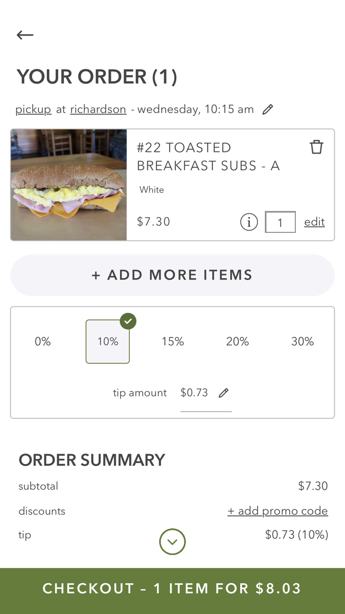 The Great Outdoors Sub Shop