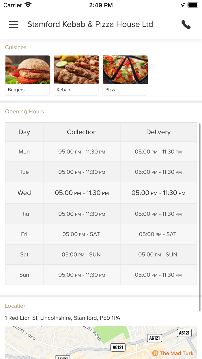 Stamford Kebab and Pizza House