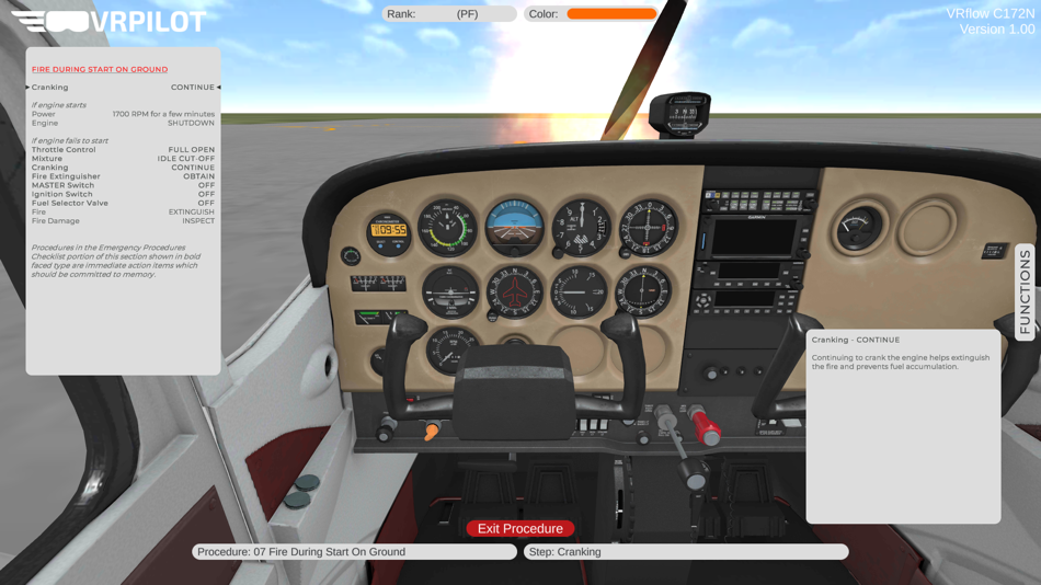#5. VRflow C172N (iOS) Podle: VRpilot