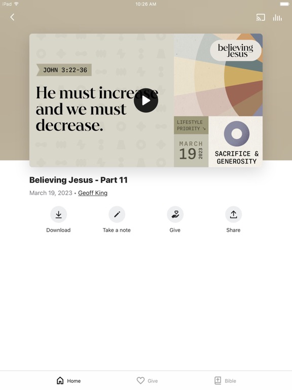 Grace Gathering App iPad screenshot 3 - Lifestyle app