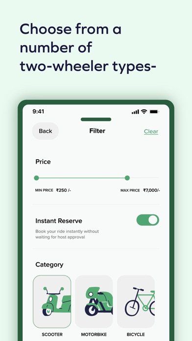 Rentop: Bike & Car Rentals Screenshot