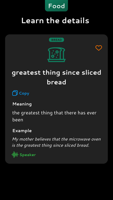 English Food Idioms Screenshot