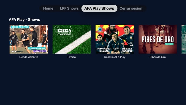 AFA Play na App Store