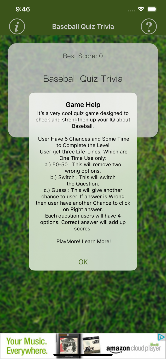 BaseBall Quiz Trivia