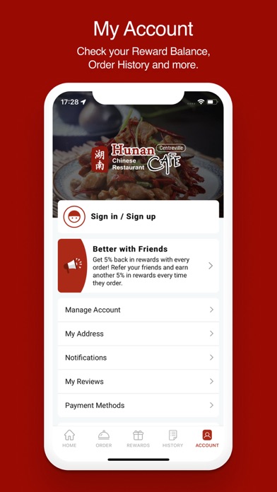 Hunan Cafe Centreville Screenshot