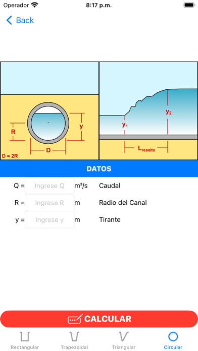 Hidraulica Canales Screenshot