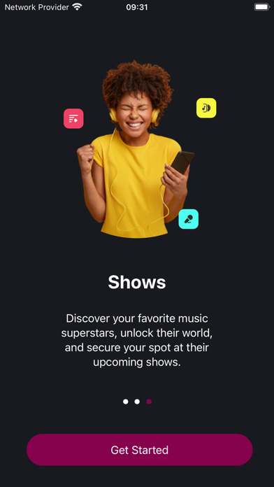 Showfindr Screenshot