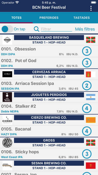 Barcelona Beer Festival Screenshot