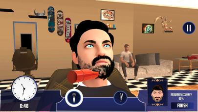 Barber Shop Hair Saloon Game Screenshot